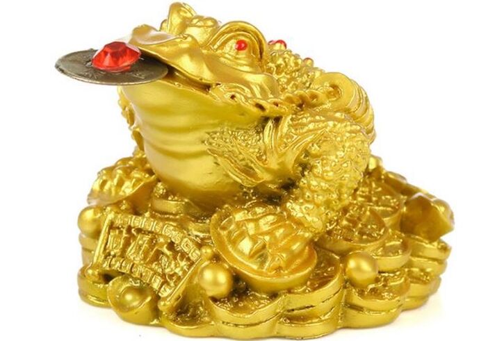 Chinese frog as an amulet of good luck