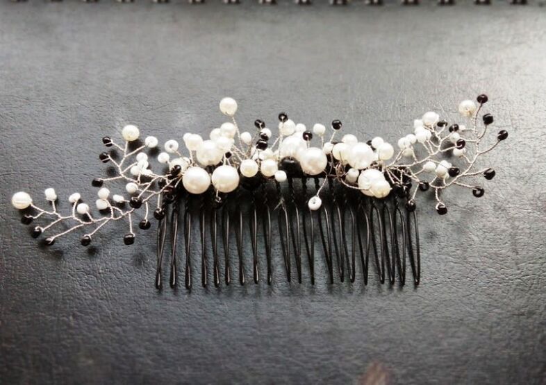 comb with beads as a good luck charm